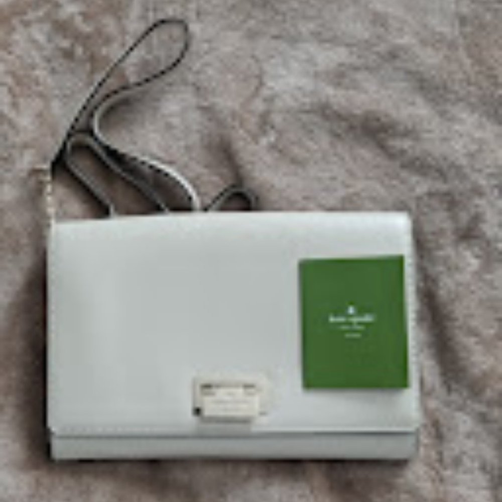 Kate Spade Harwood Place Fiona Nude Leather Crossbody - Picture 2 of 3